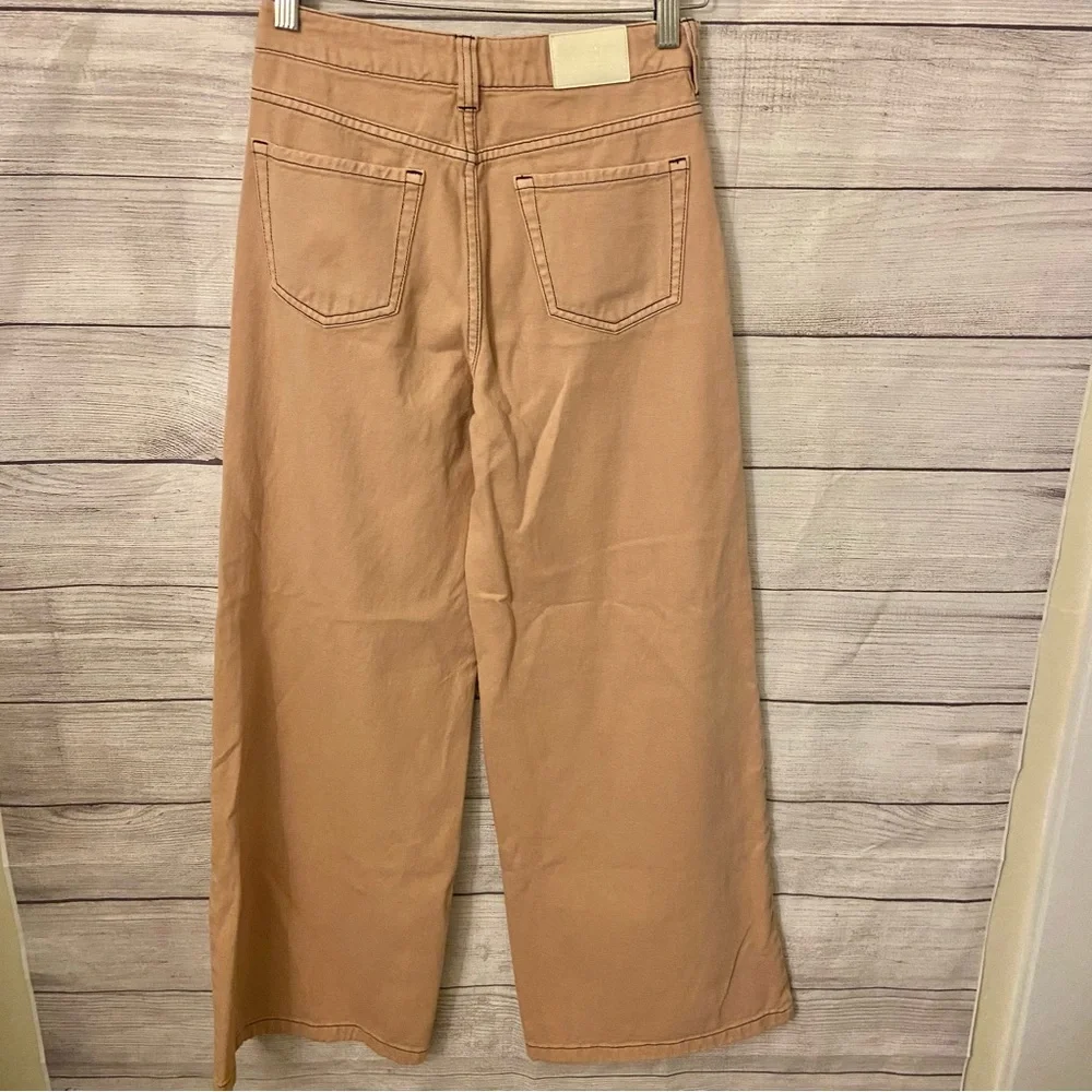SALE Scotch & Soda peach colored wide flare jeans 24 EUC - Picture 6 of 13